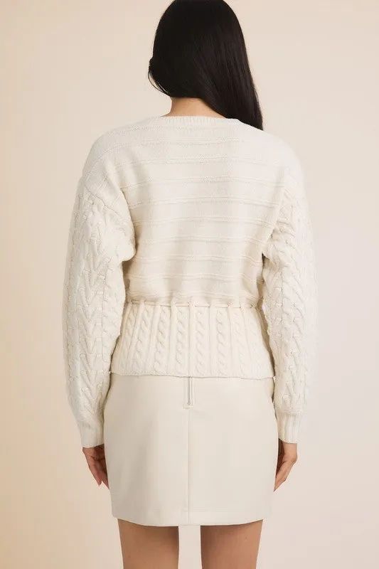 Cloudy Days Front Tie Cardigan