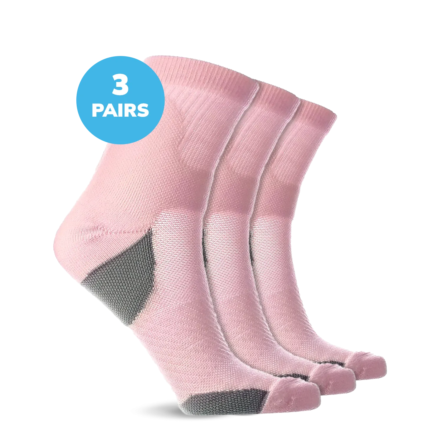 Compression Low Crew Socks (15-20 mmHg)