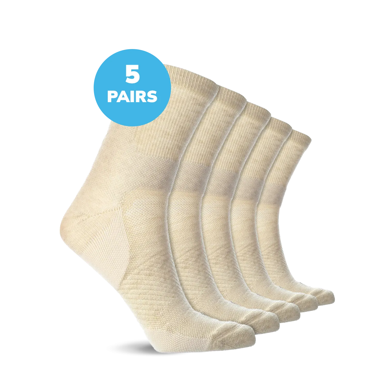 Compression Low Crew Socks (15-20 mmHg)