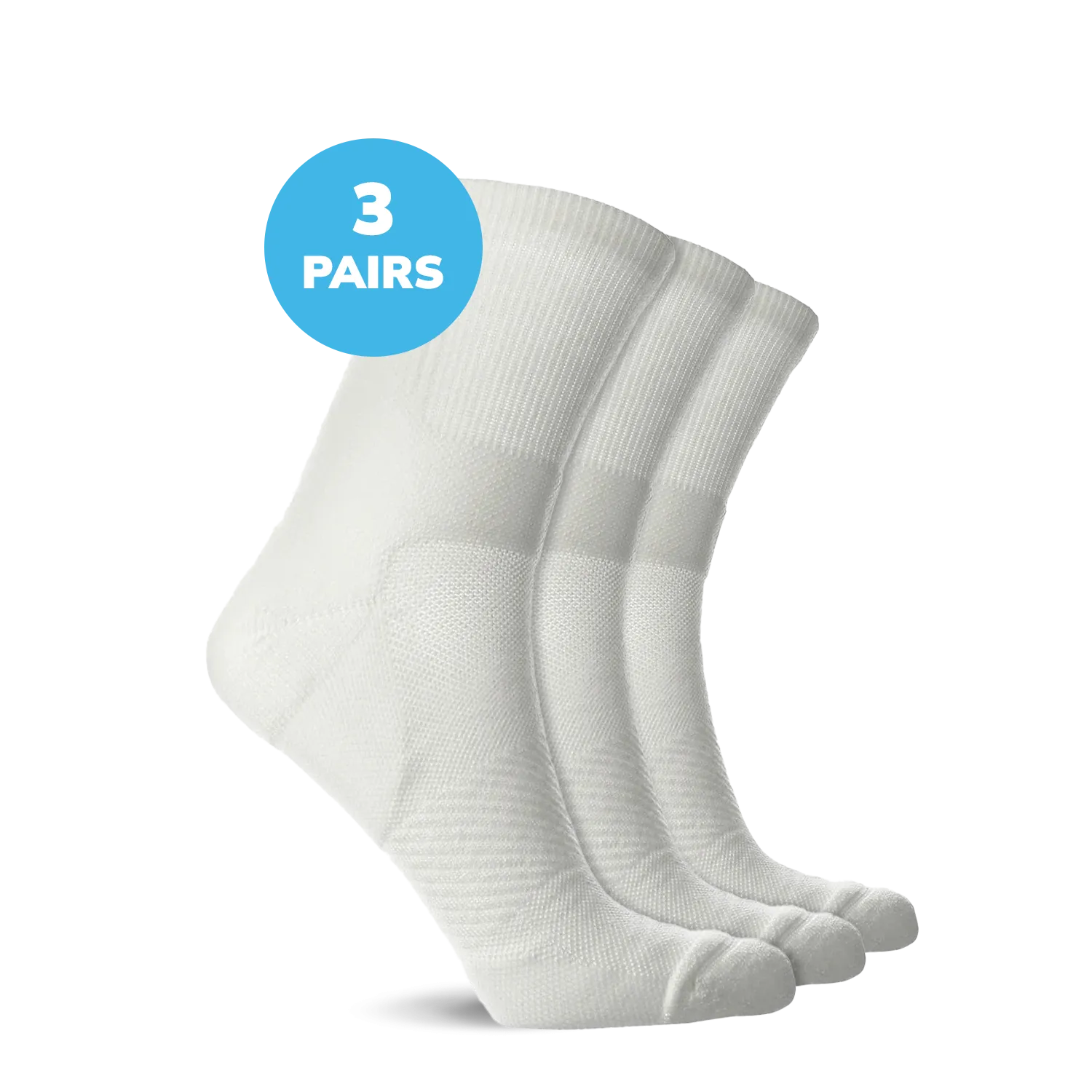 Compression Low Crew Socks (15-20 mmHg)