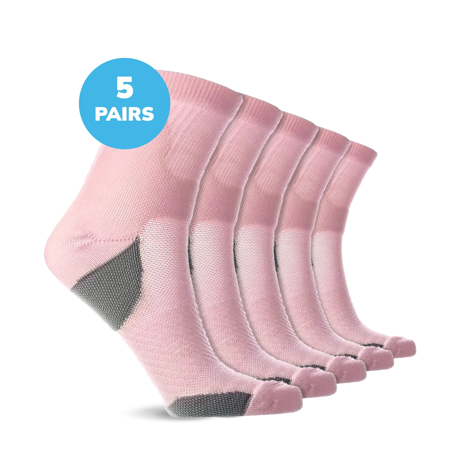 Compression Low Crew Socks (15-20 mmHg)