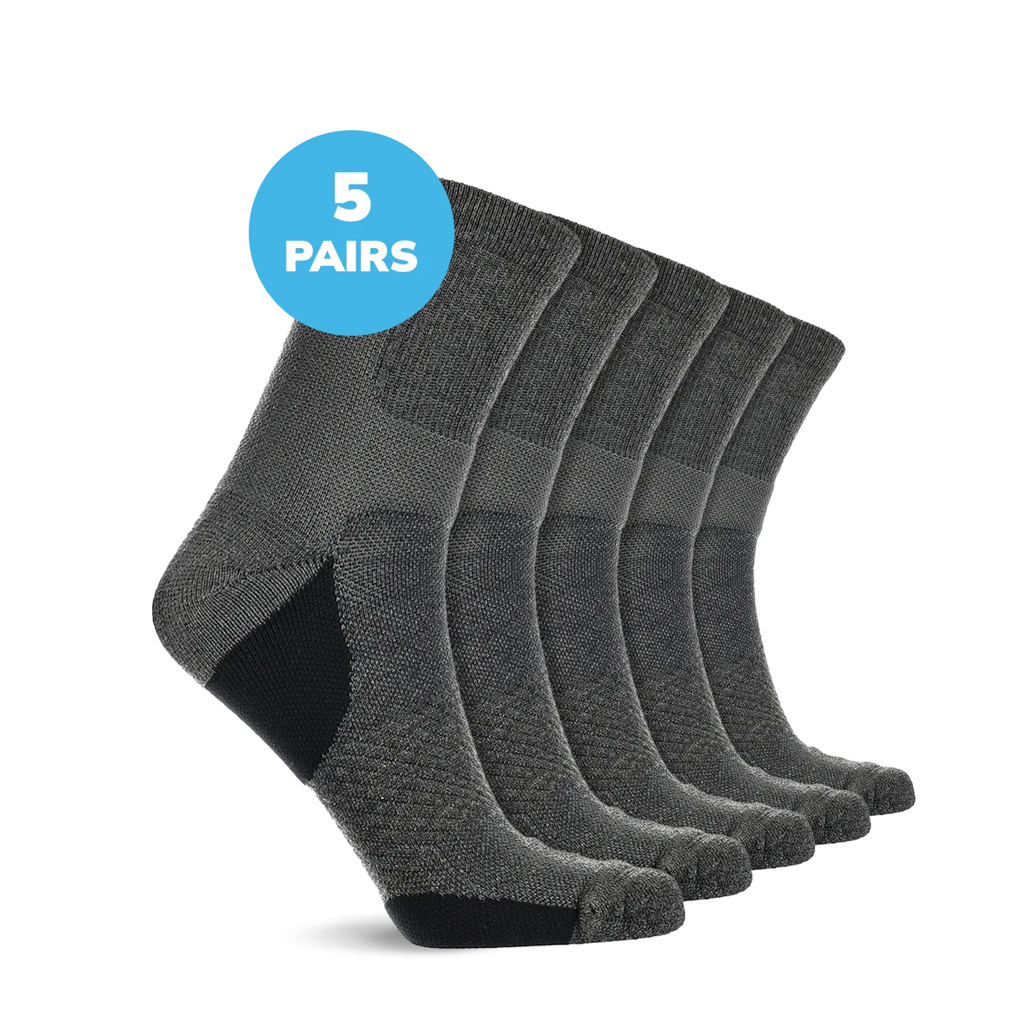 Compression Low Crew Socks (15-20 mmHg)