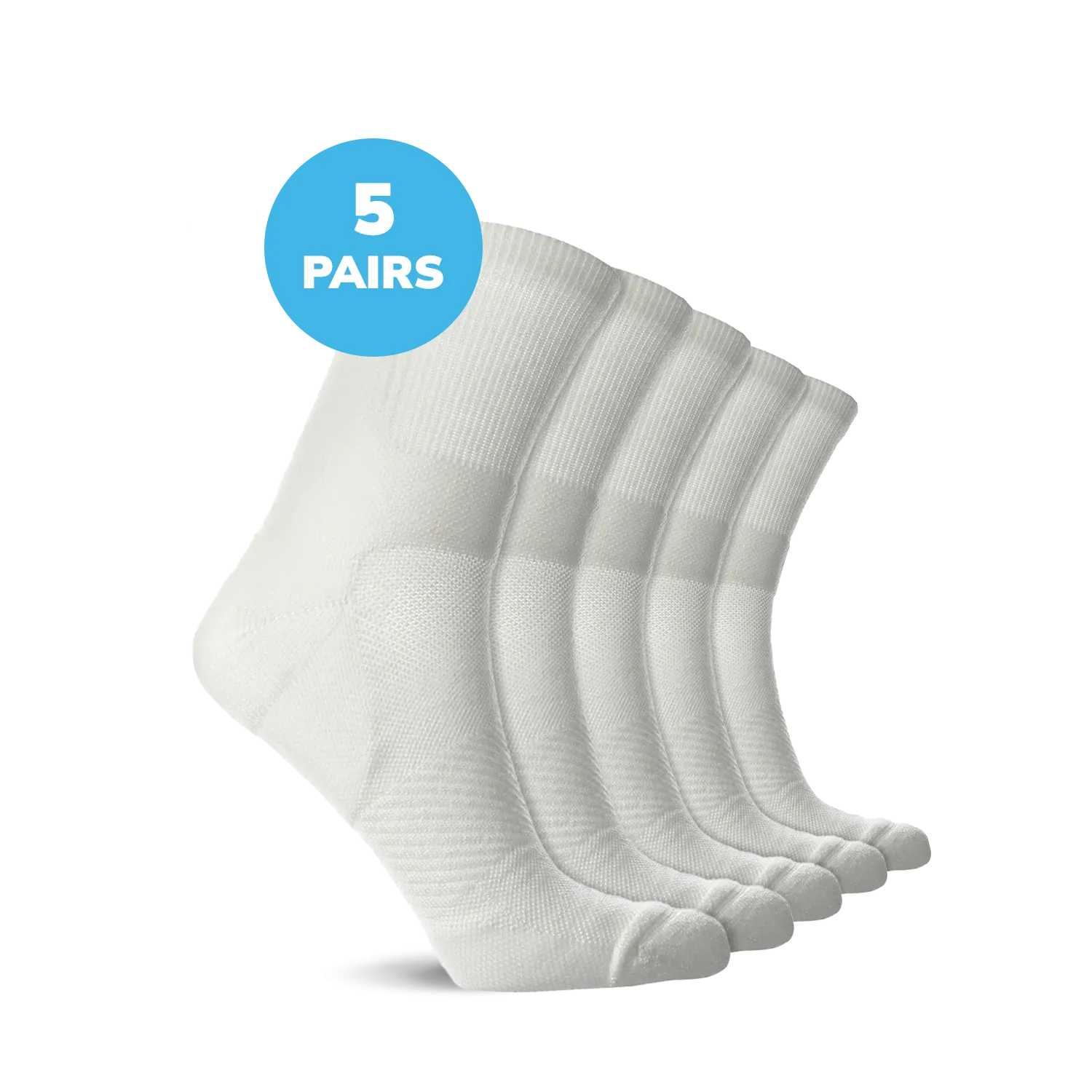 Compression Low Crew Socks (15-20 mmHg)