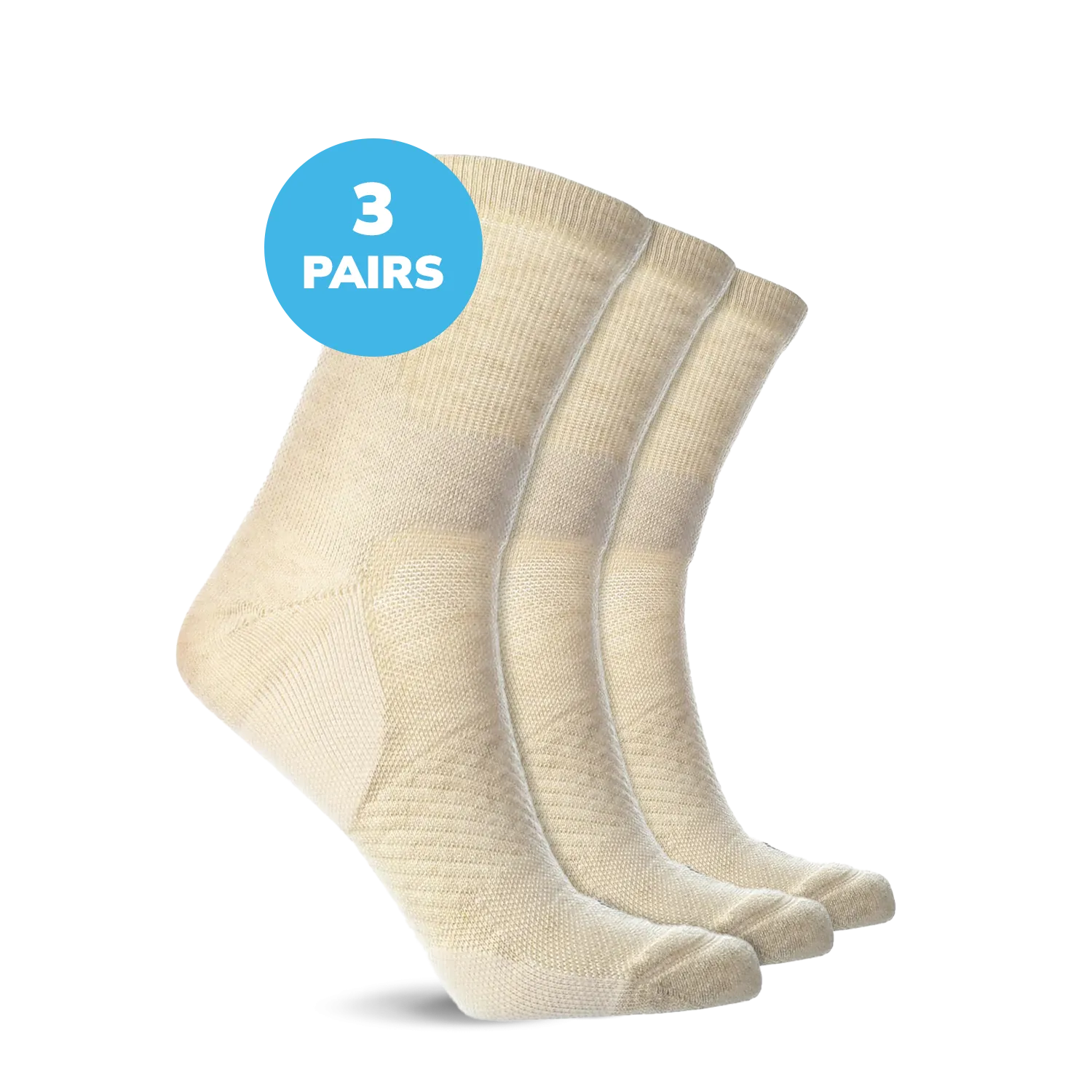 Compression Low Crew Socks (15-20 mmHg)