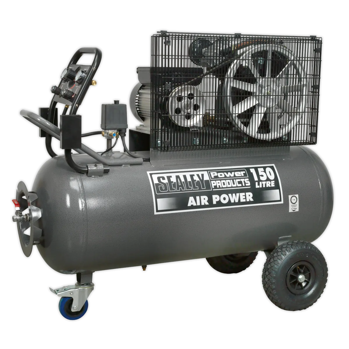 Compressor 150L Belt Drive 3hp with Front Control Panel