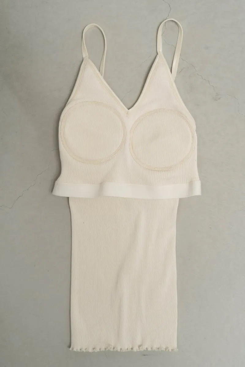 cup in vneck camisole/2color
