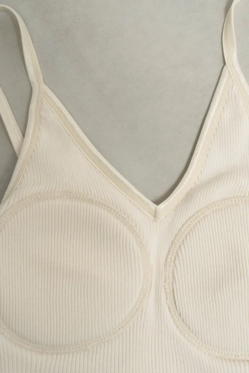 cup in vneck camisole/2color