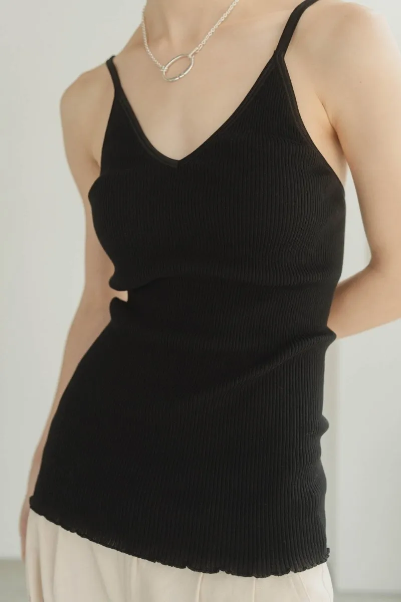 cup in vneck camisole/2color
