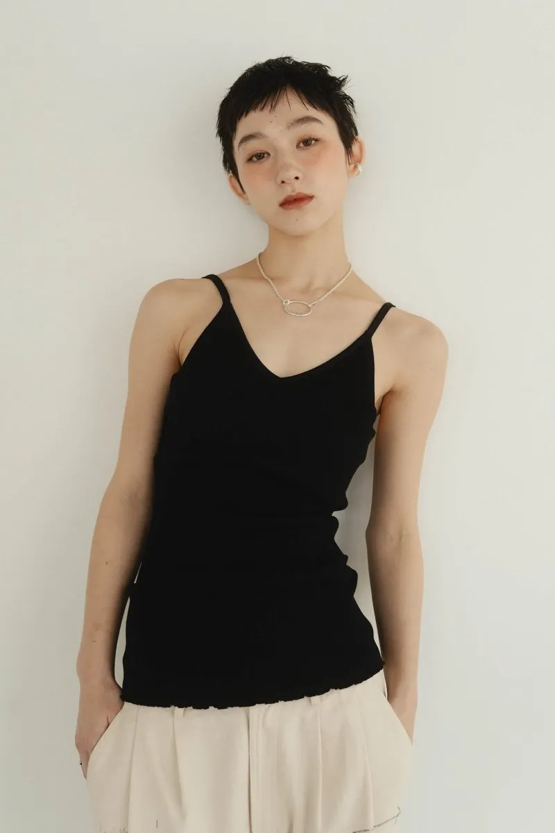 cup in vneck camisole/2color