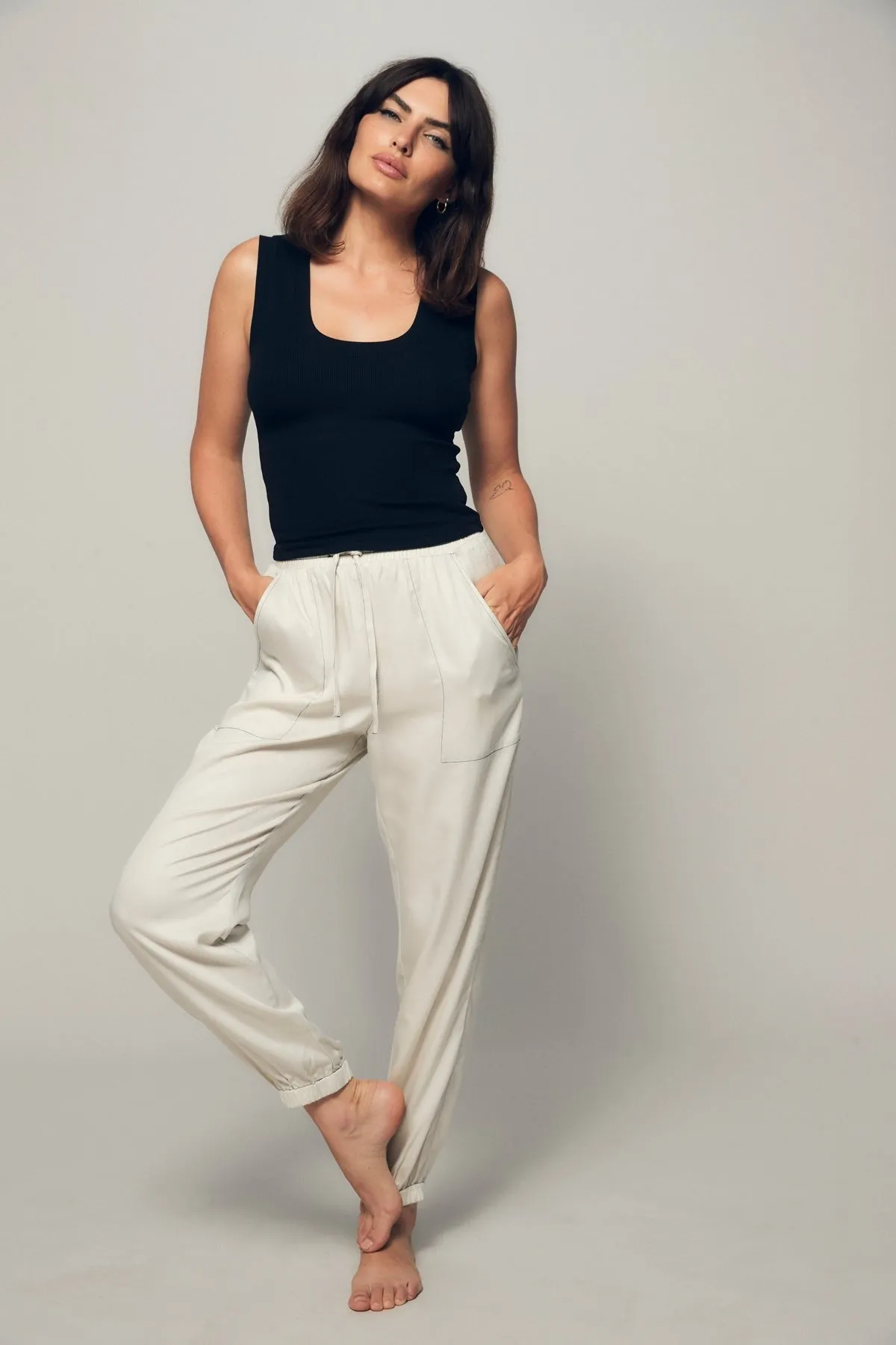 Deep U Cotton Tank