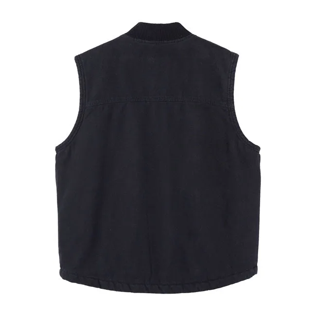 Dickies Duck Canvas Vest Stone Washed Black