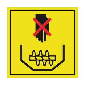 Do Not Reach In To Grain Tank Label