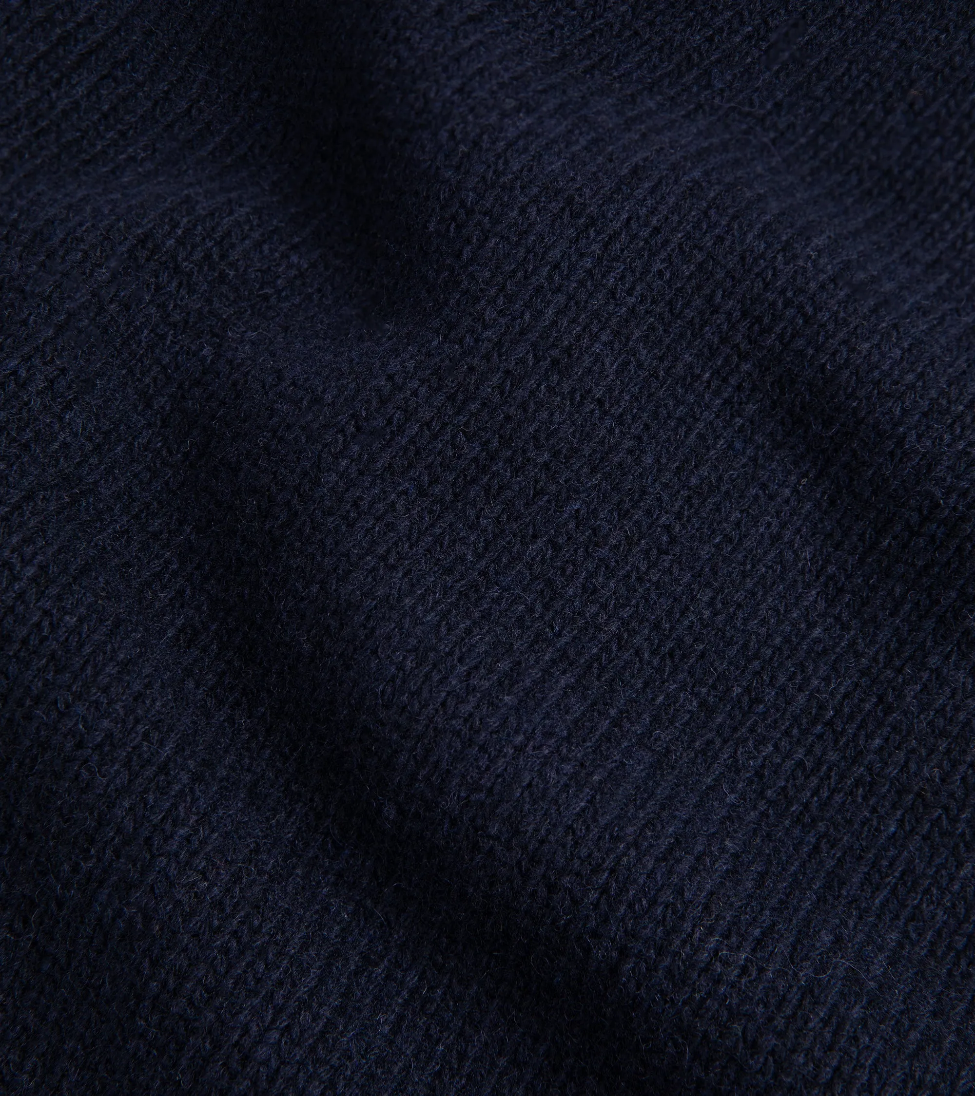 Doppiaa Aalviero Wool Knit Cardigan Jacket: Navy