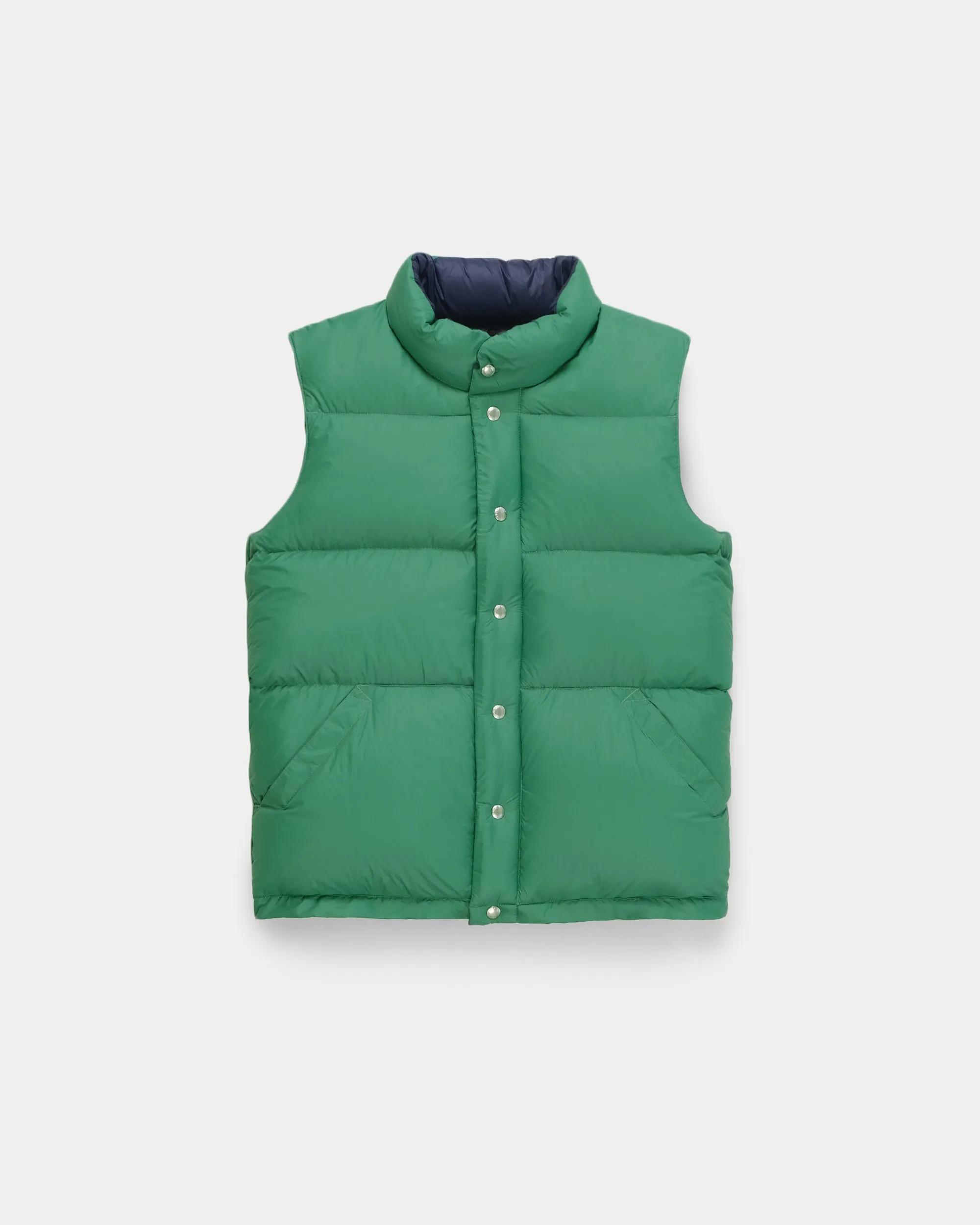 Down Italian Vest - Streakfree Nylon - Green (Final Sale)