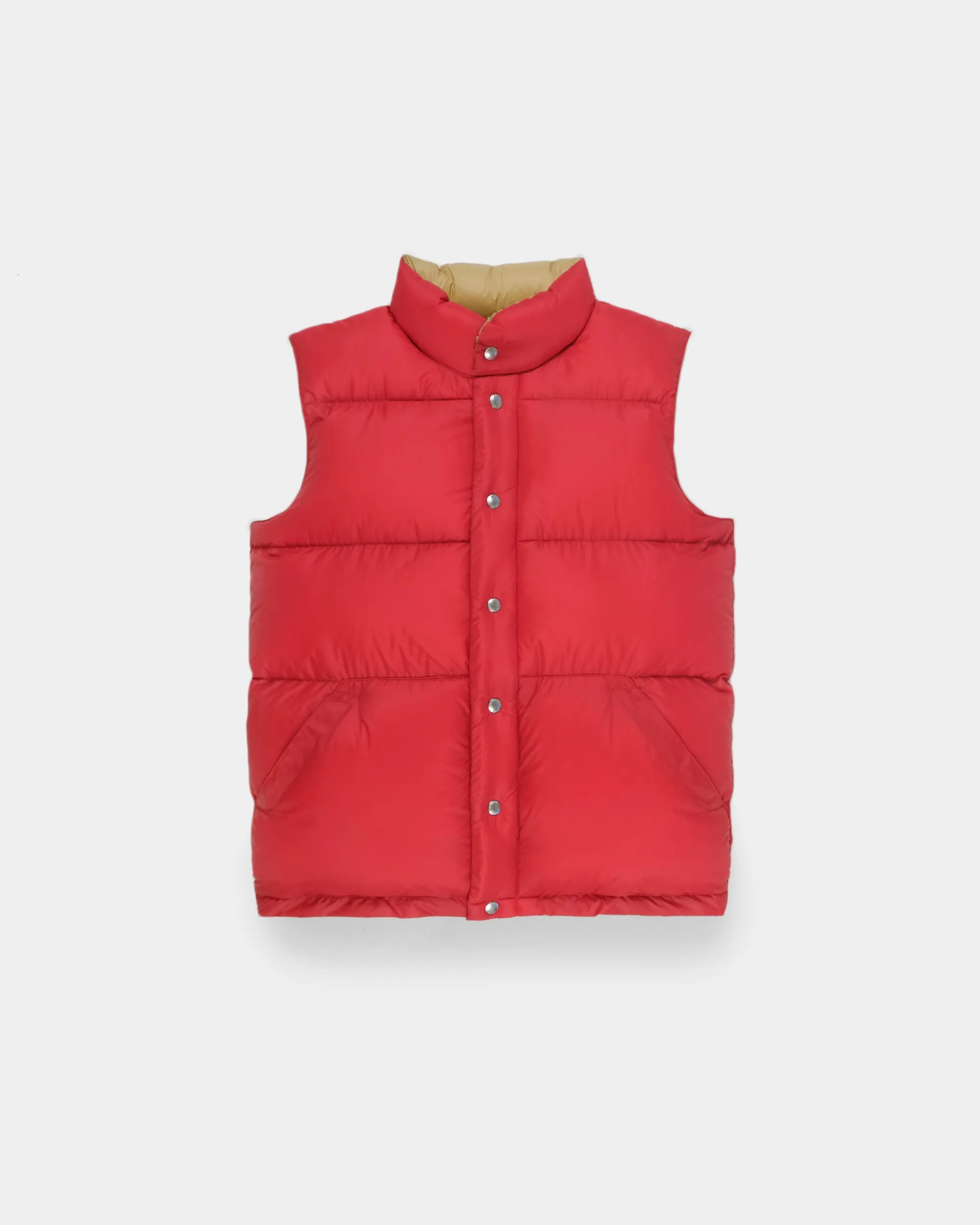 Down Italian Vest - Streakfree Nylon - Red (Final Sale)