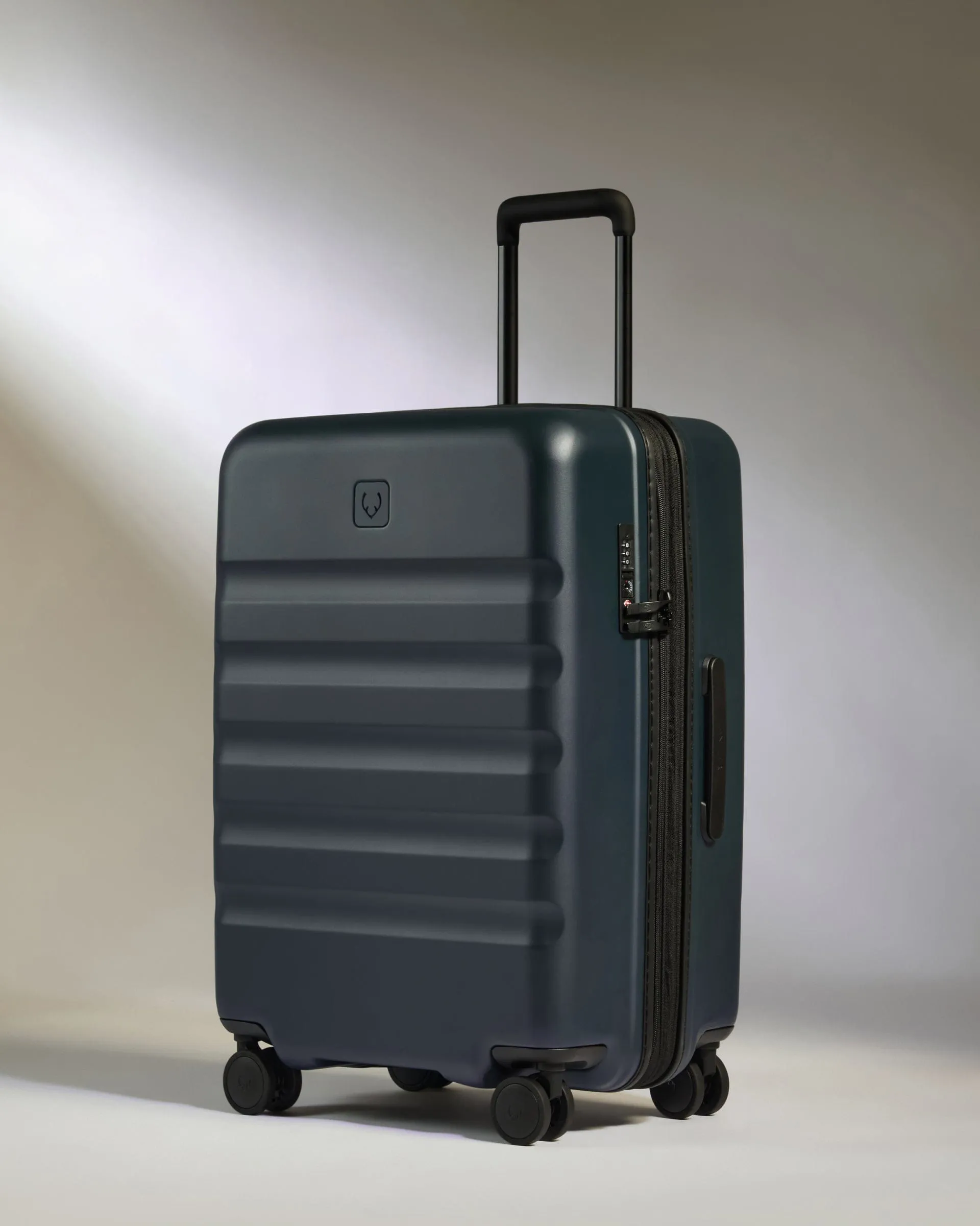 Expandable Cabin Suitcase Set in Indigo Blue - Icon Stripe