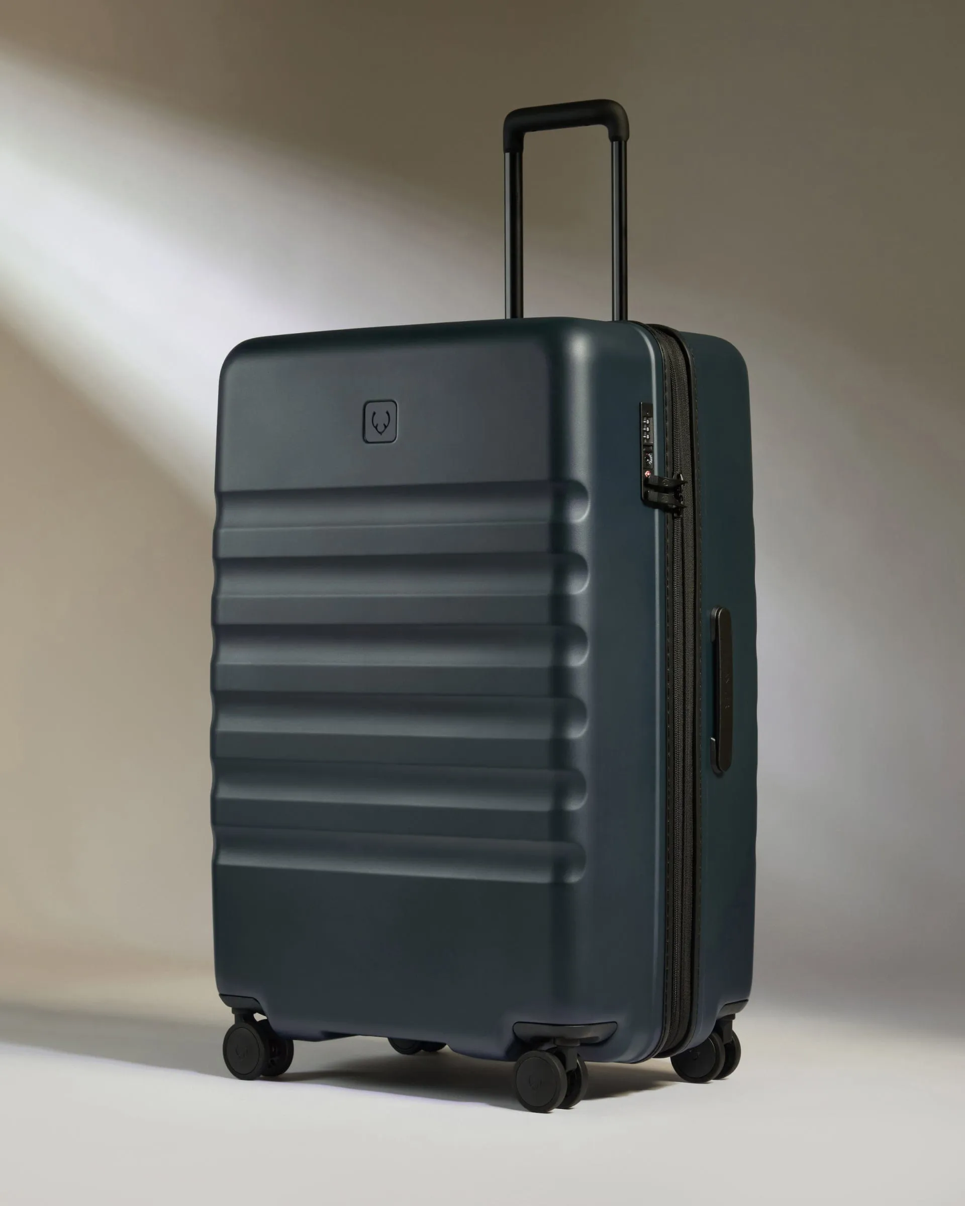 Expandable Cabin Suitcase Set in Indigo Blue - Icon Stripe