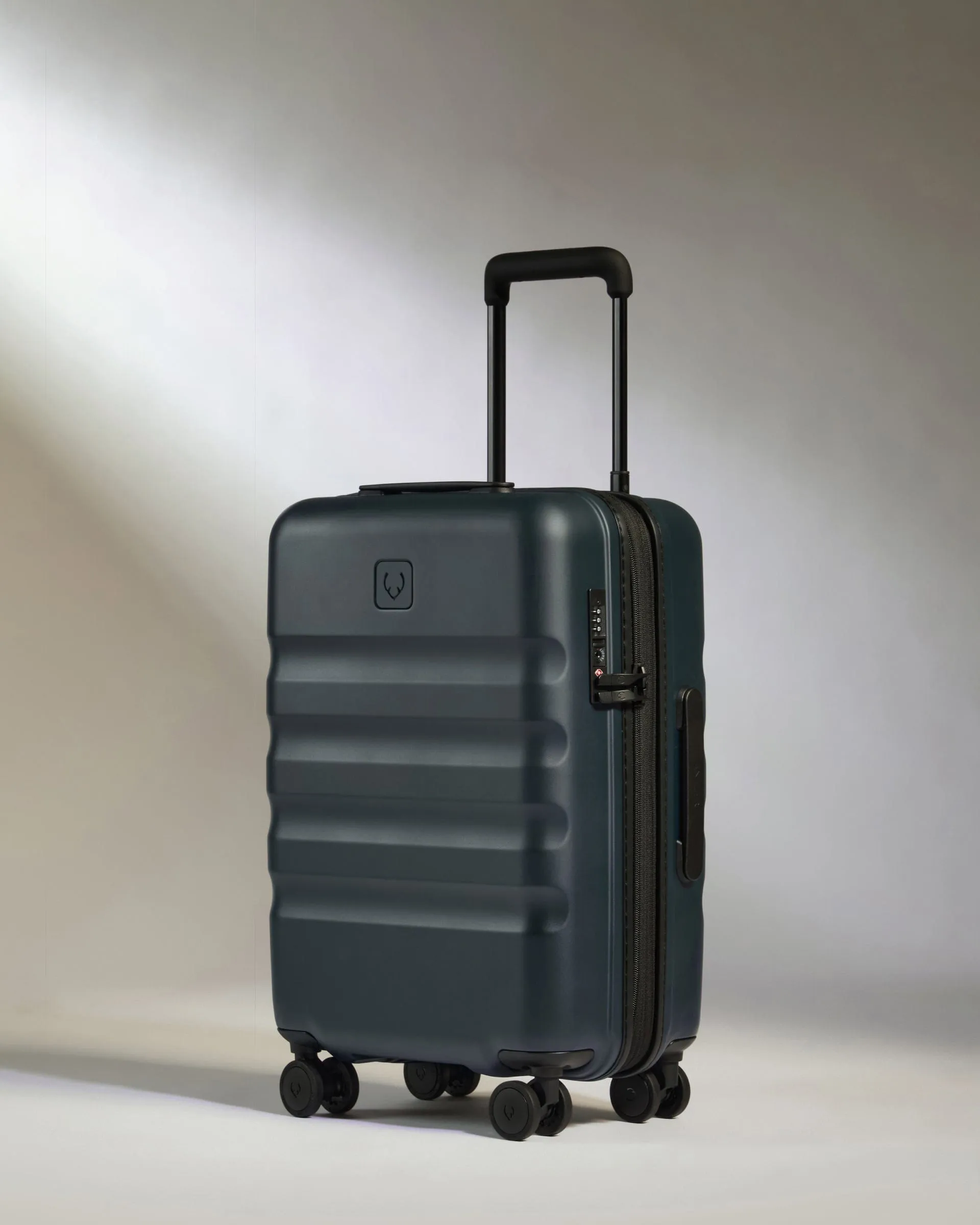 Expandable Cabin Suitcase Set in Indigo Blue - Icon Stripe