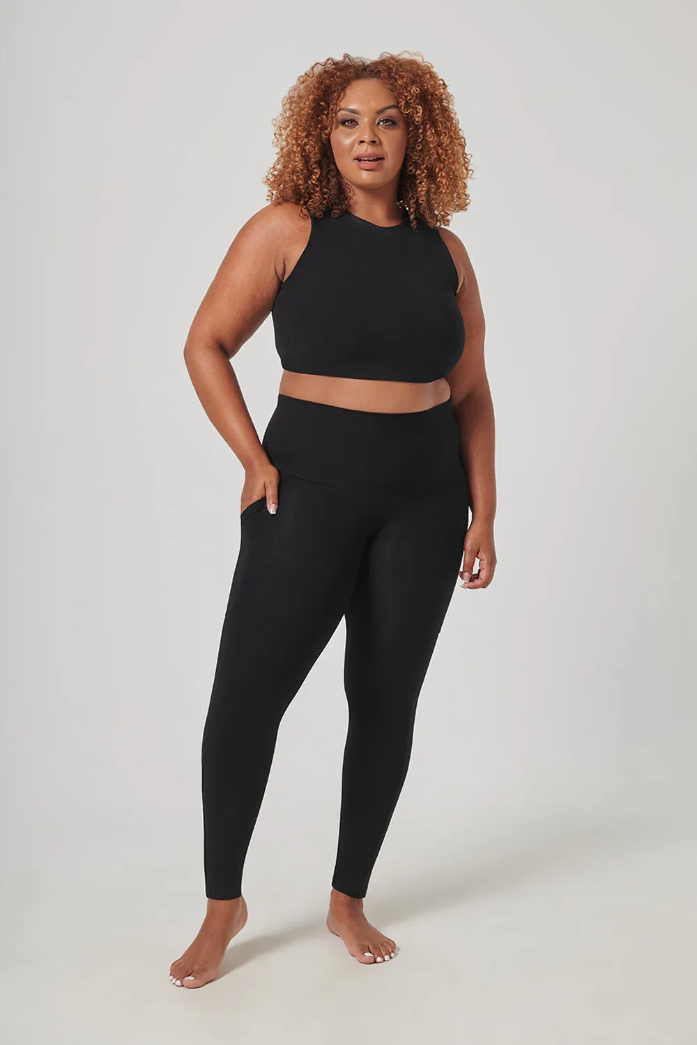 Extra Strong Compression Tummy Control Pocket Leggings USA SIZING