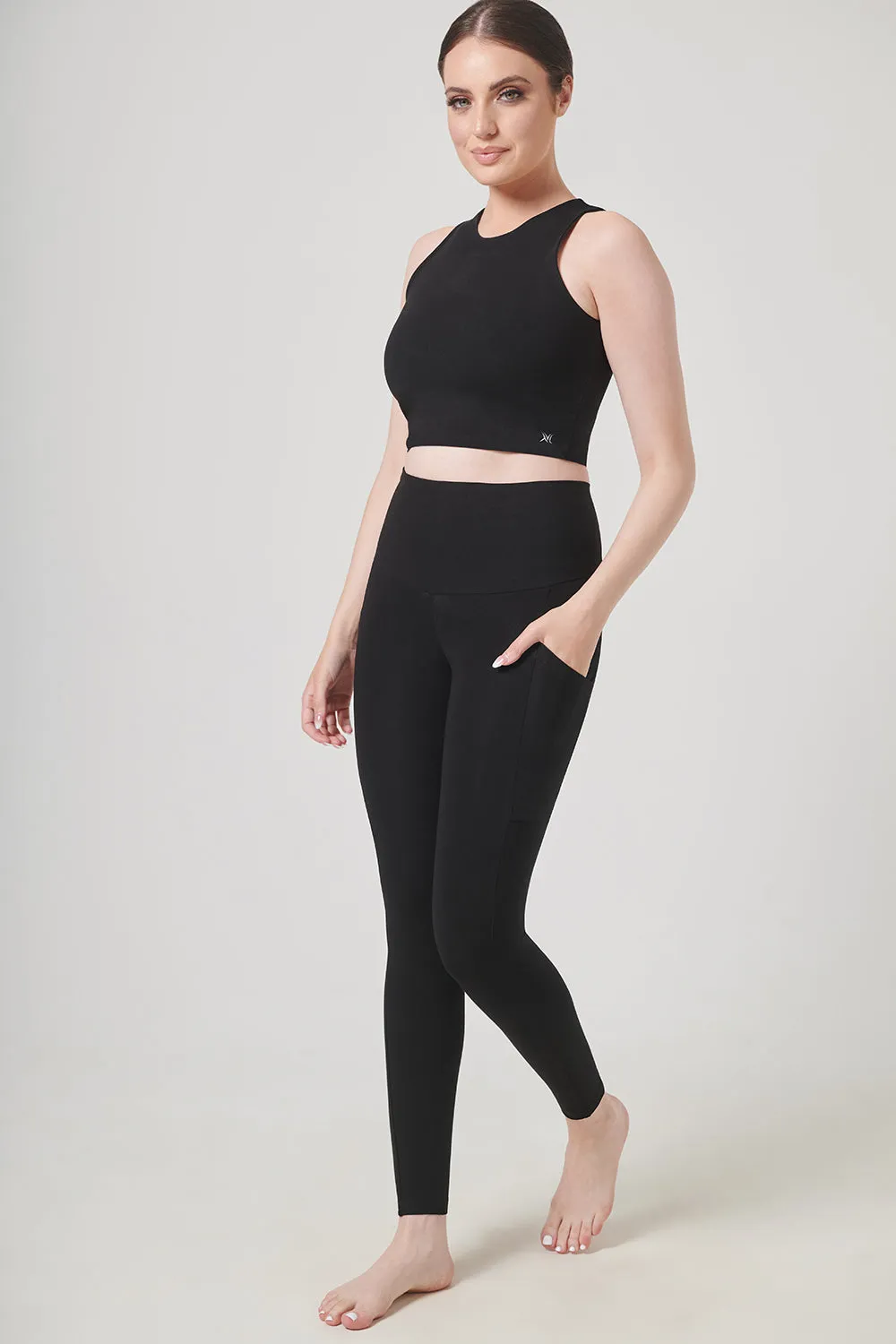 Extra Strong Compression Tummy Control Pocket Leggings USA SIZING