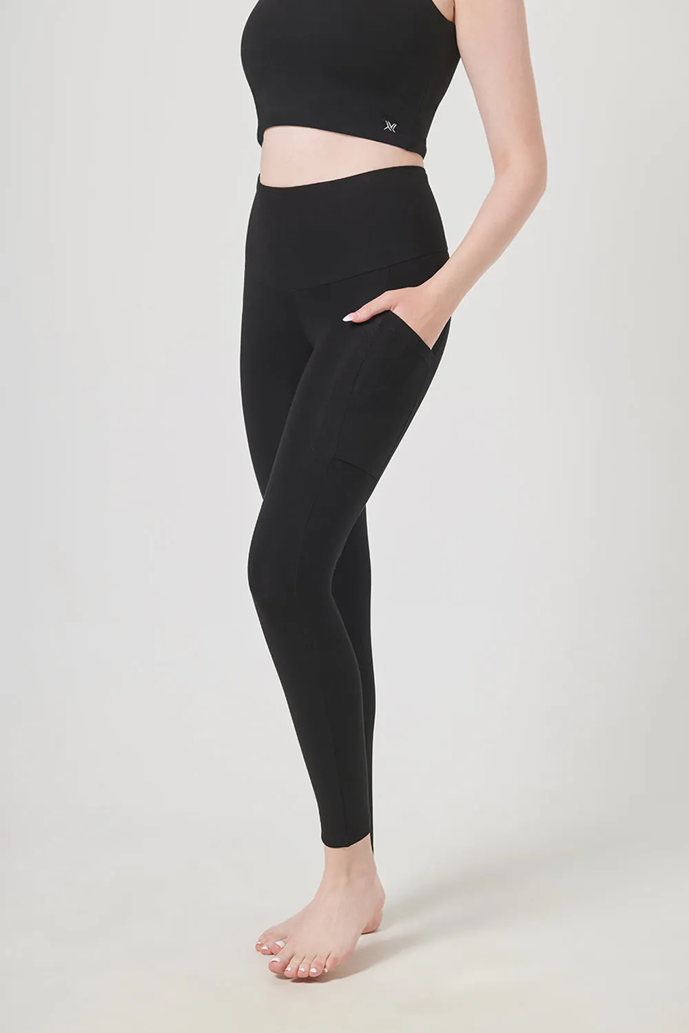 Extra Strong Compression Tummy Control Pocket Leggings USA SIZING