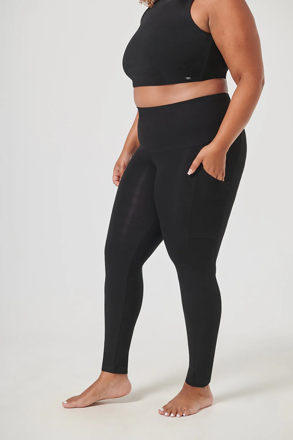 Extra Strong Compression Tummy Control Pocket Leggings USA SIZING
