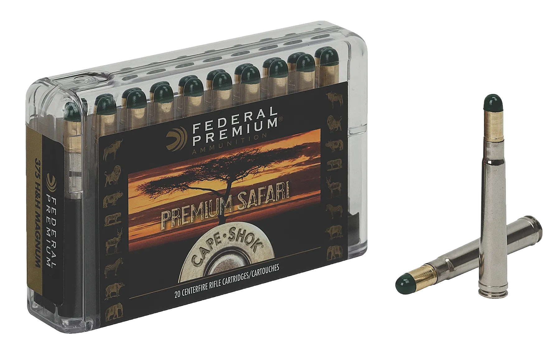 Federal P458WH Cape-Shok 458 Win Mag Woodleigh Hydro Solid 500 GR 20Box/10Case