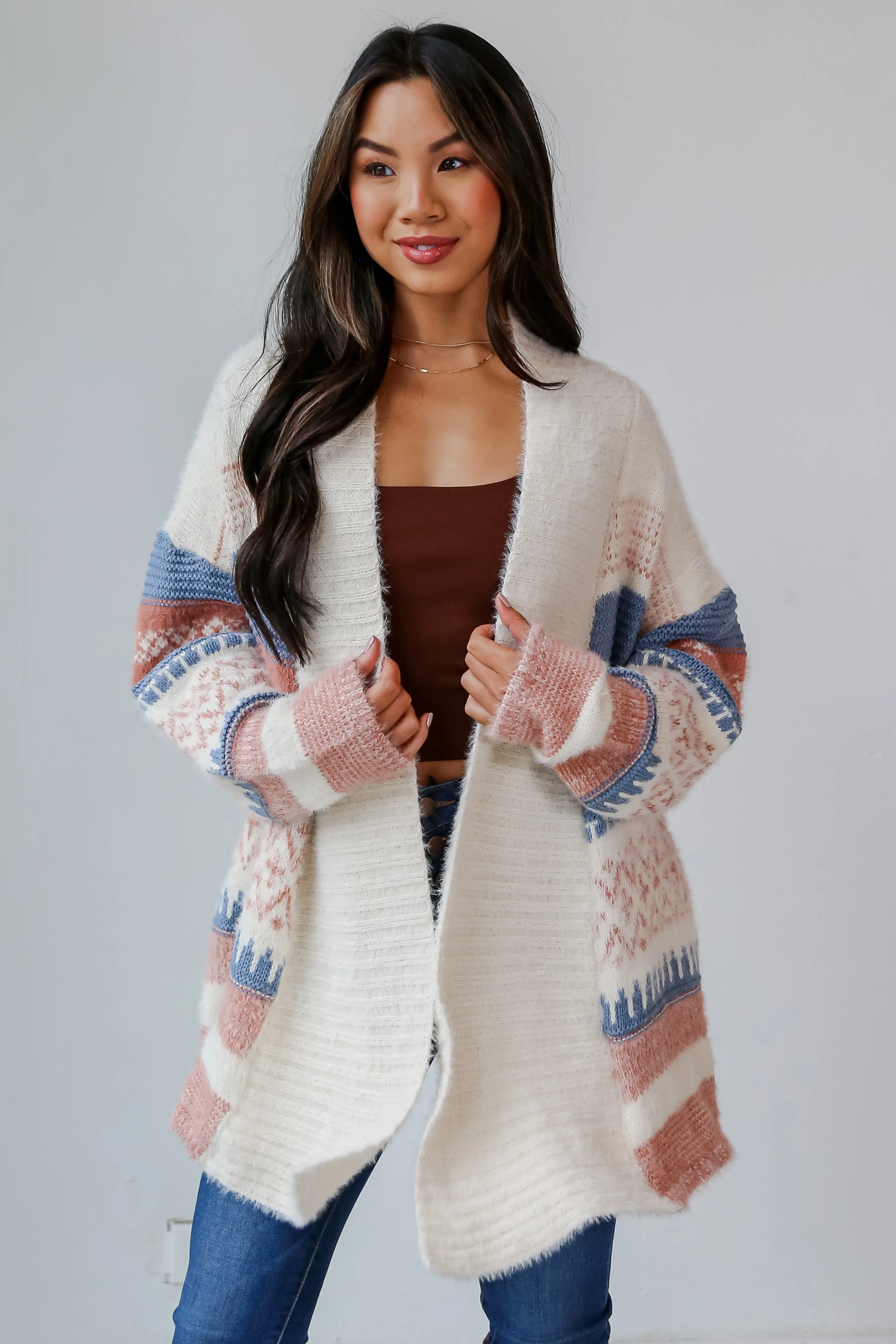 FINAL SALE - Chilly Day Charisma Beige Cardigan
