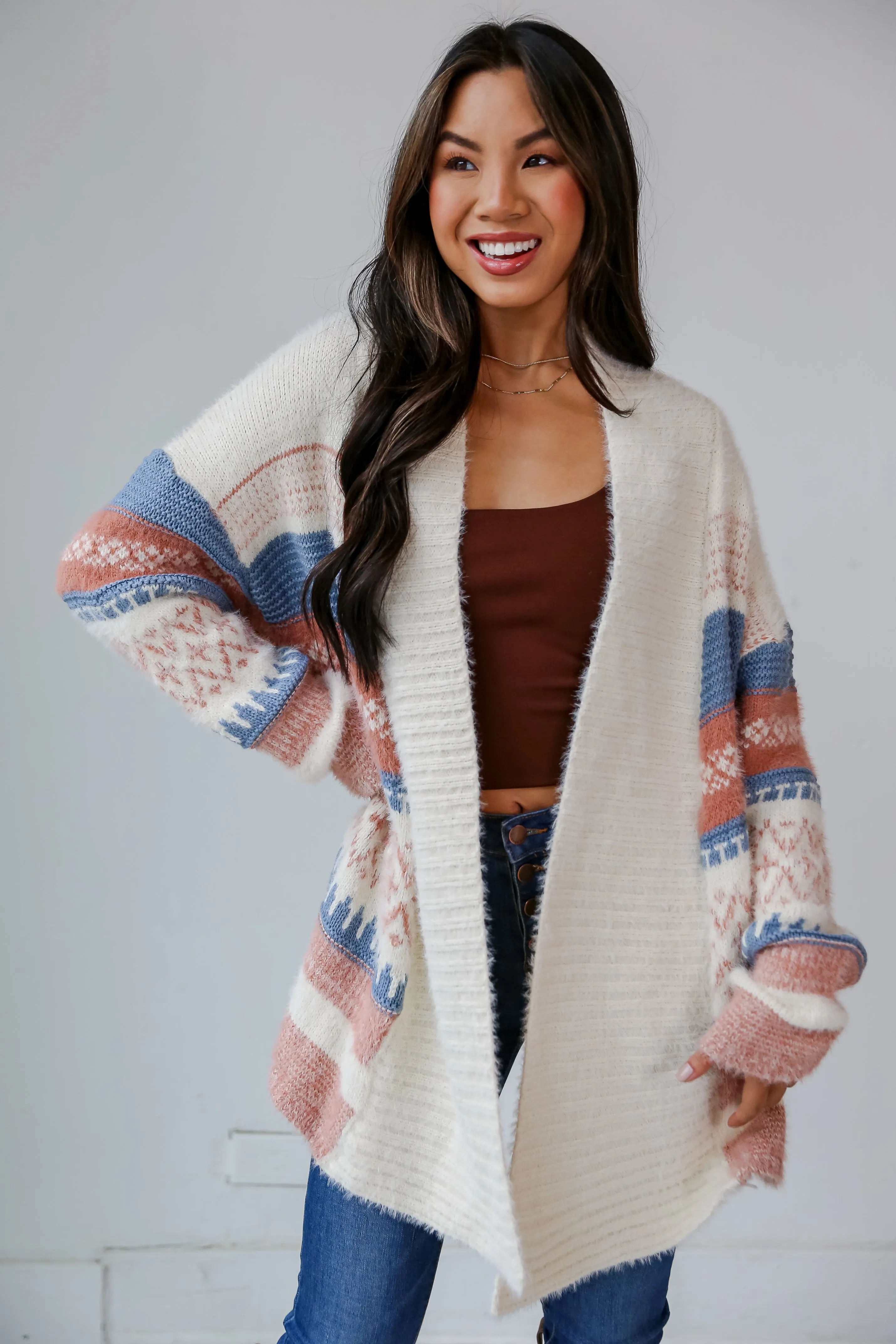 FINAL SALE - Chilly Day Charisma Beige Cardigan