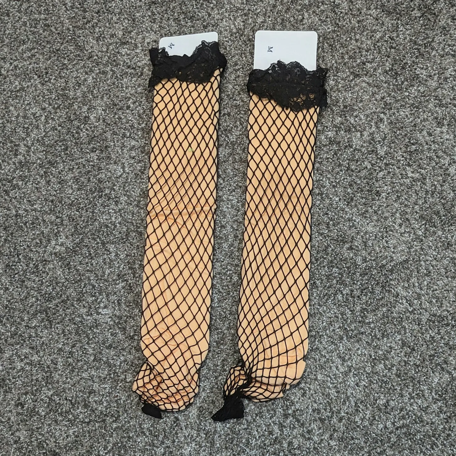 Fishnet Thigh High Compression Socks