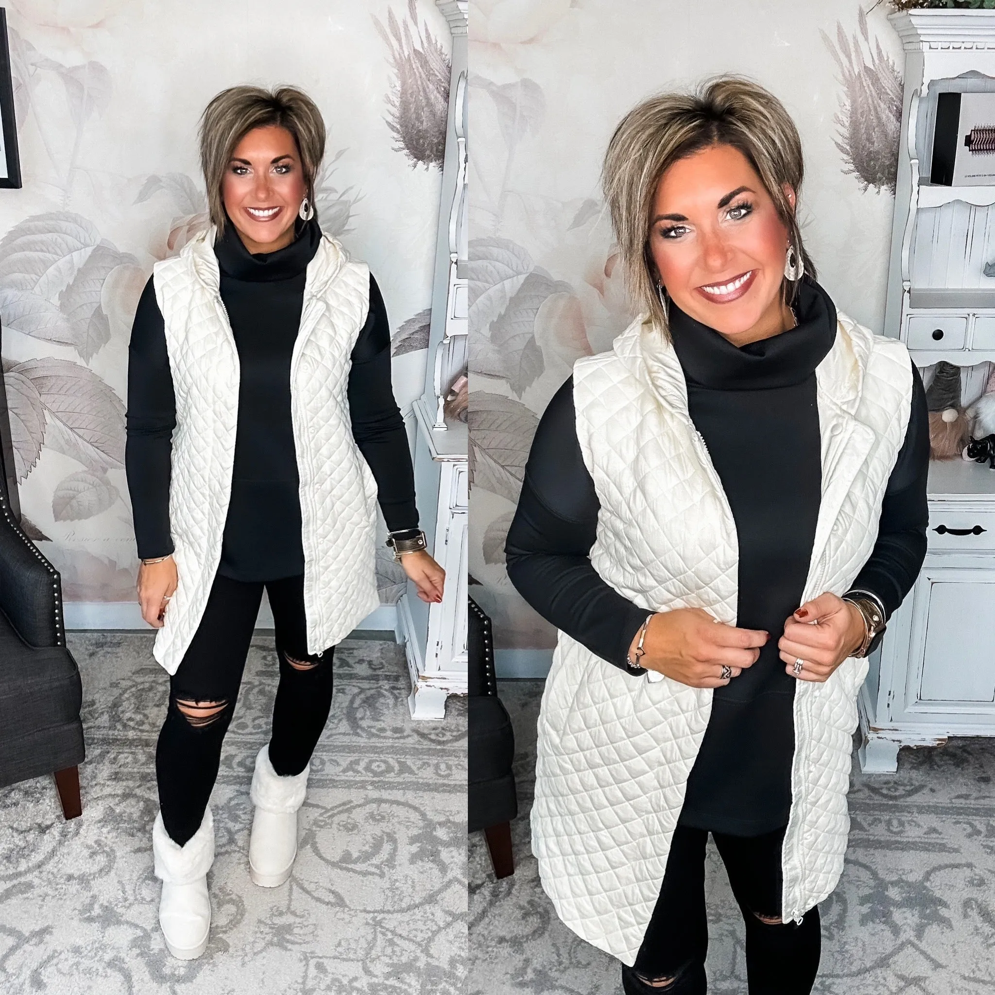 Gonna Move On Quilted Vest