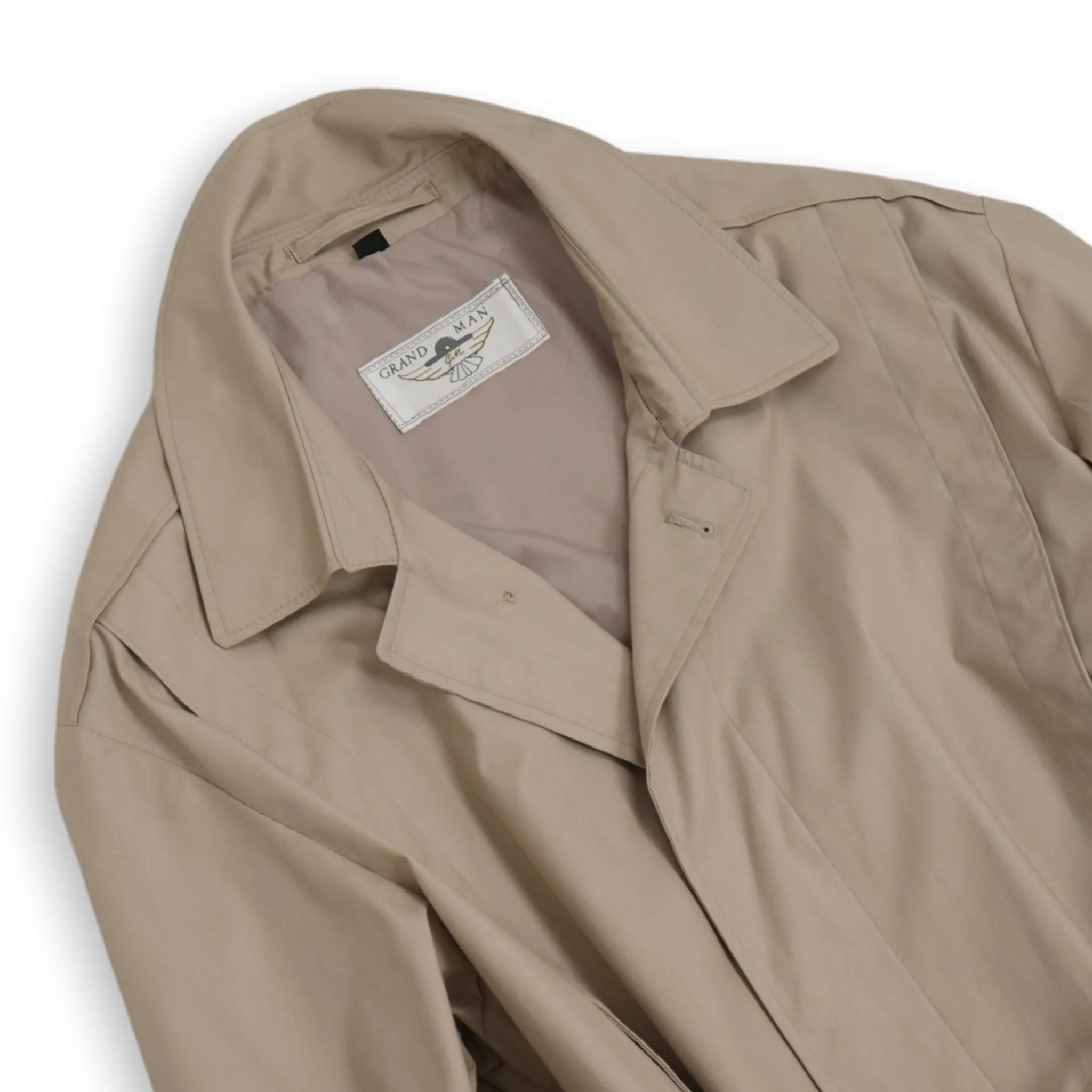 Grand Man - Beige Belted Coat 52