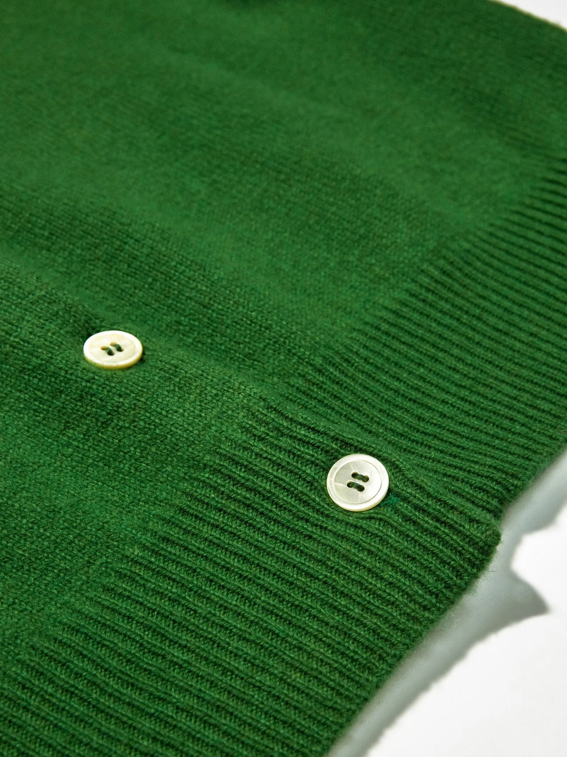 Green Geelong Ada crewneck cardigan