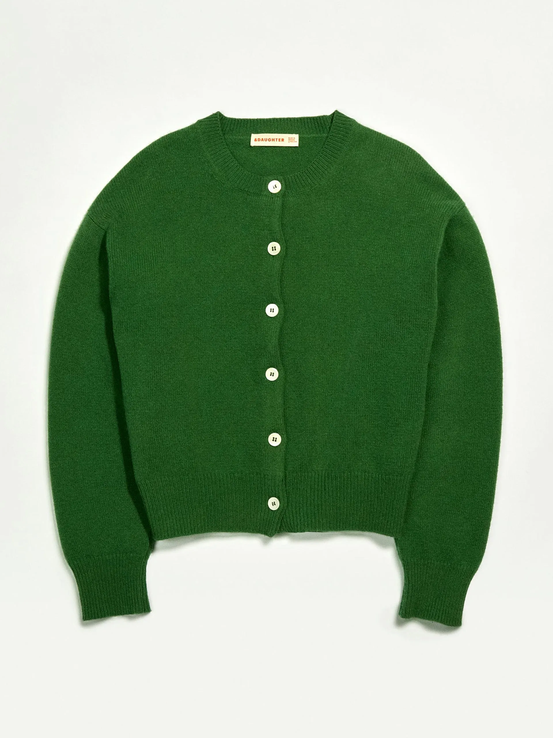 Green Geelong Ada crewneck cardigan