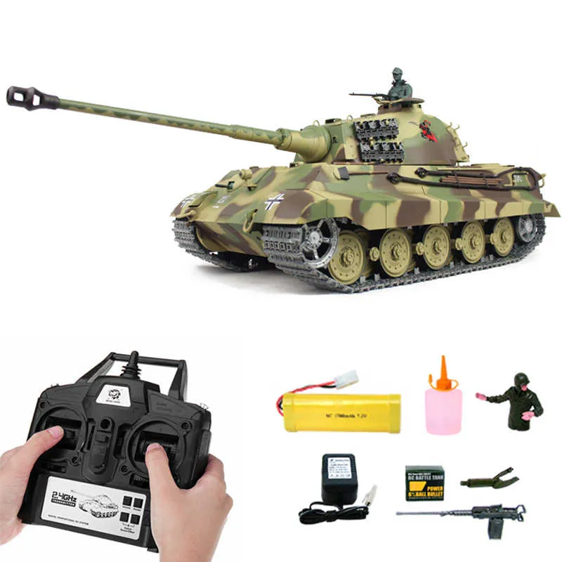 Henglong 3888A-1 King Tiger Tank 1:16 Heavy metal tank Fully UPGRADED