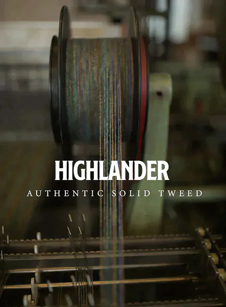 Highlander Heavy Charcoal Bedford Tweed GQ Overcoat