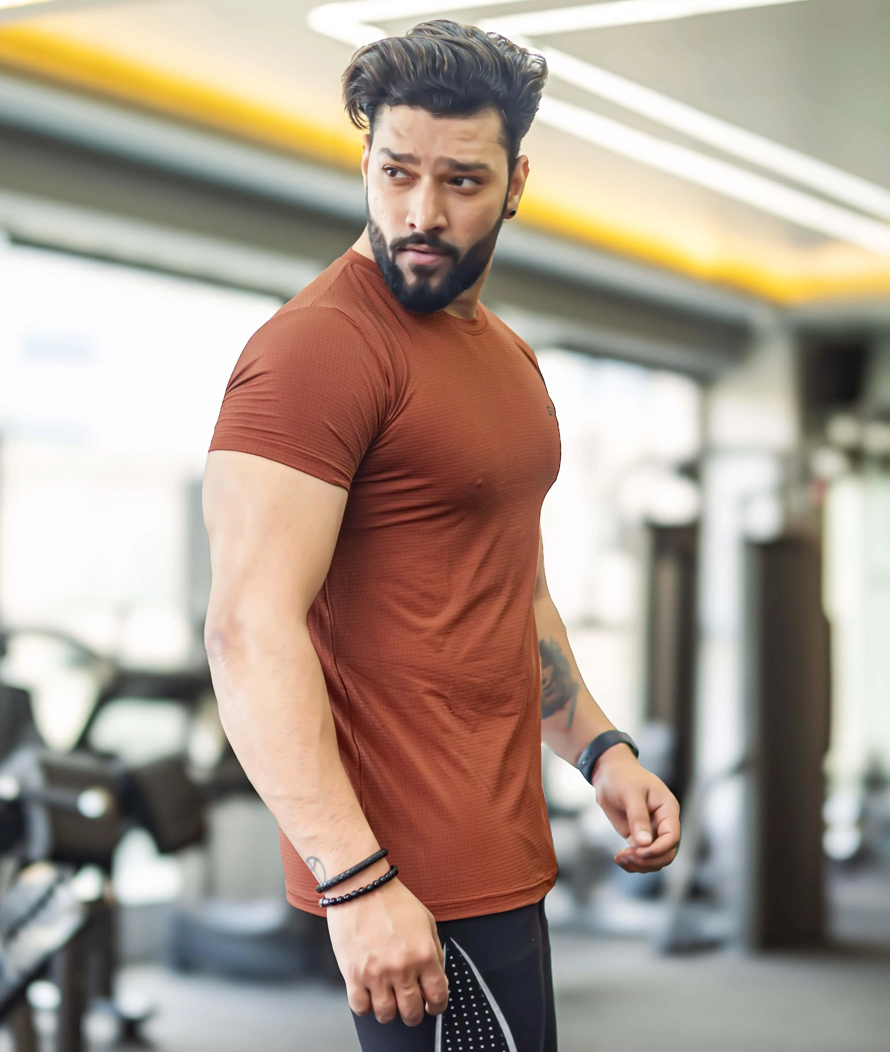 Impulse GymX Tee: Rust Red