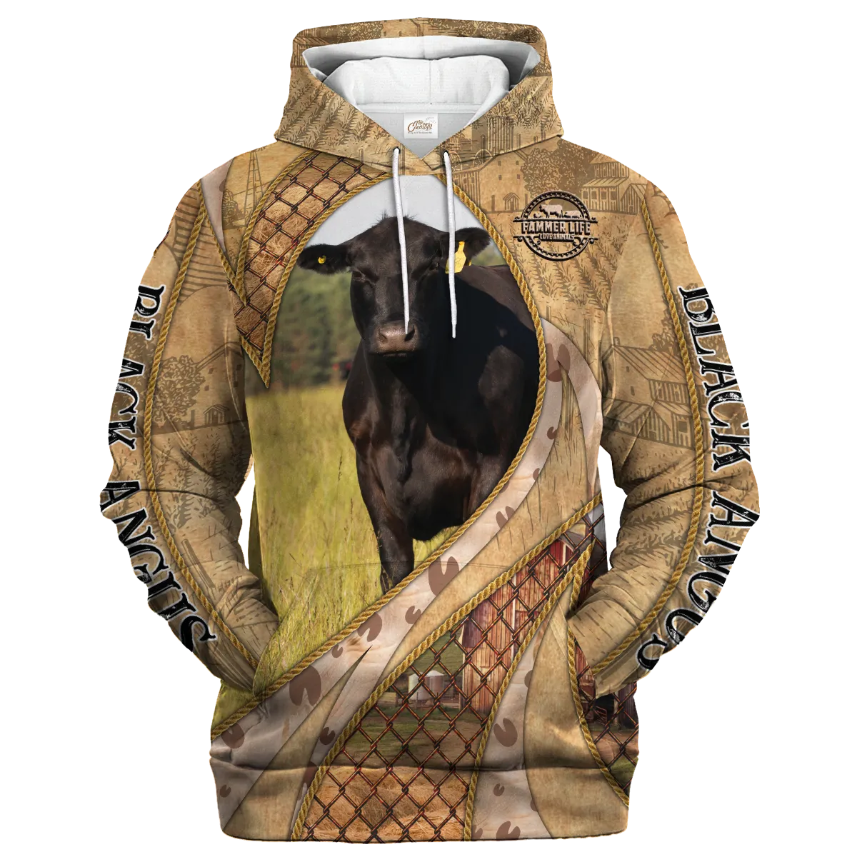 In The Memories Of Black Angus Hoodie, Cute Cow Hoodie 3D All Over Print
