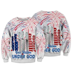 Independence Day Chef One Nation Under God 3D Full Print, Chef Flag Sweatshirt Hoodie