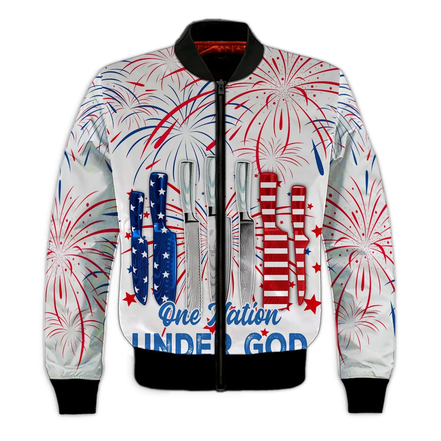 Independence Day Chef One Nation Under God 3D Full Print, Chef Flag Sweatshirt Hoodie