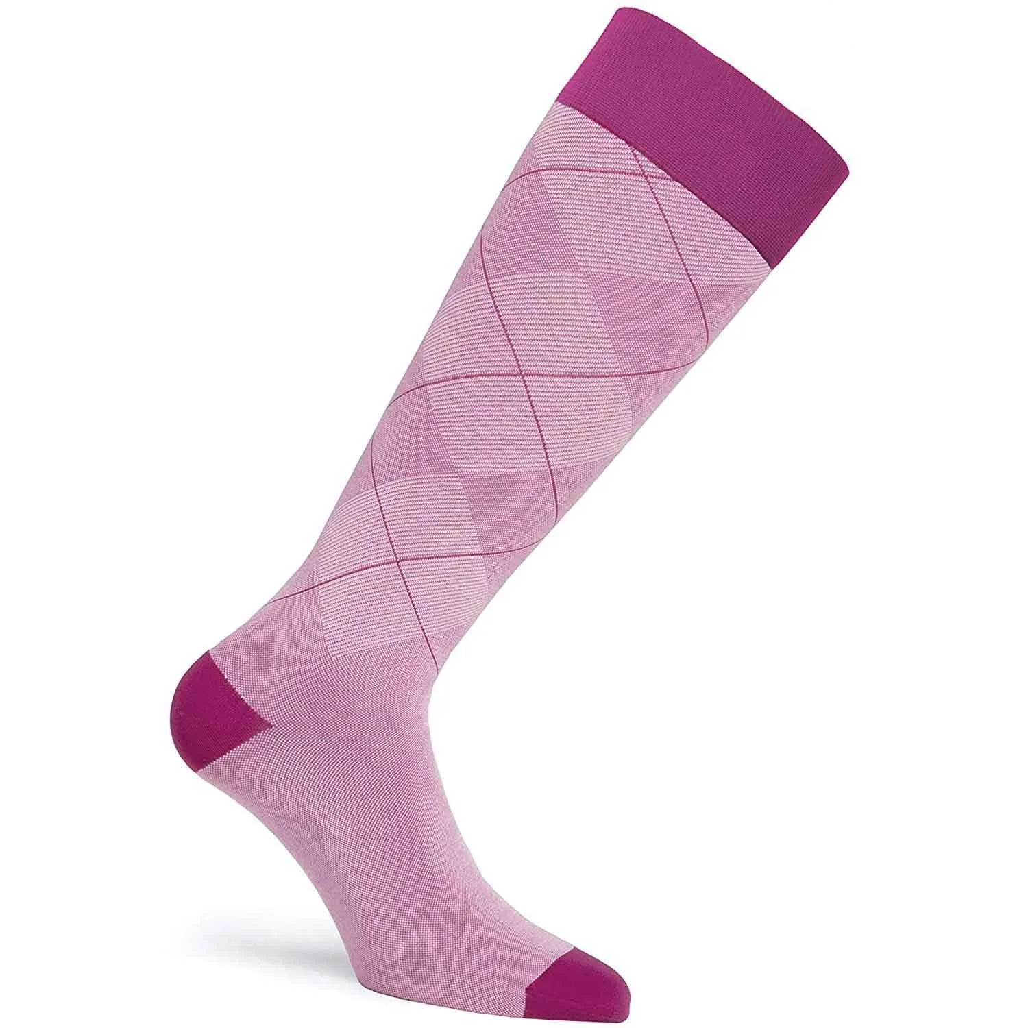JOBST Casual Pattern Knee High Compression Socks, 30-40 mmHg, Closed Toe