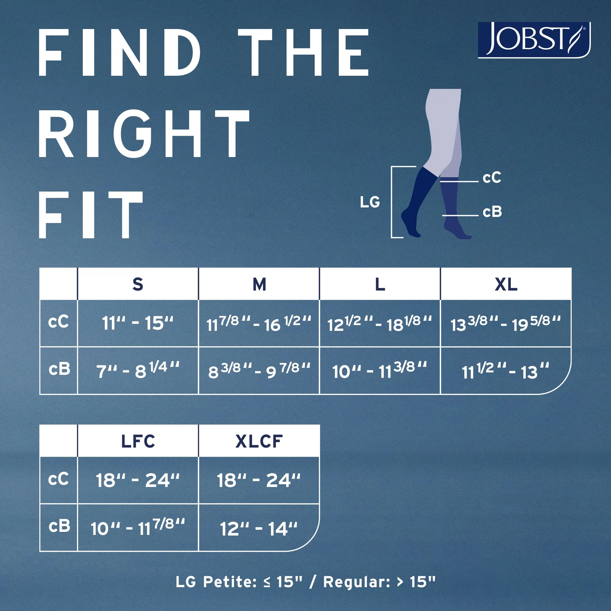 JOBST Relief 20-30 mmHg Compression Stockings, Knee High, Open Toe