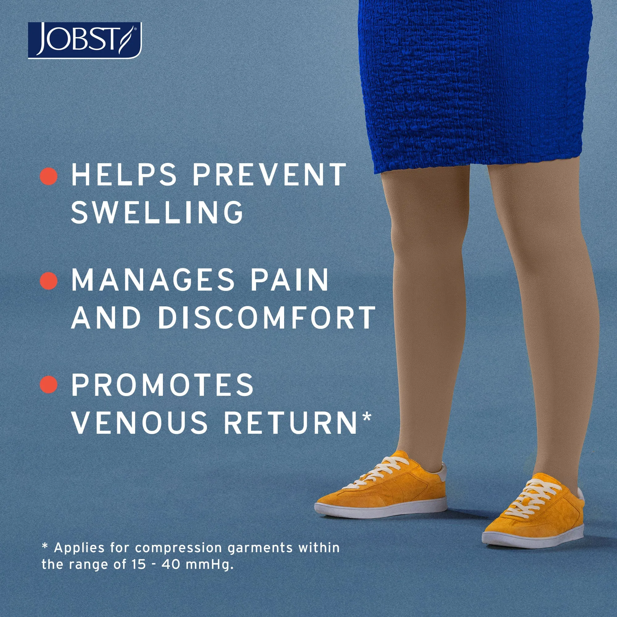 JOBST Relief 30-40 mmHg Compression Stockings, Waist High Pantyhose, Open Toe