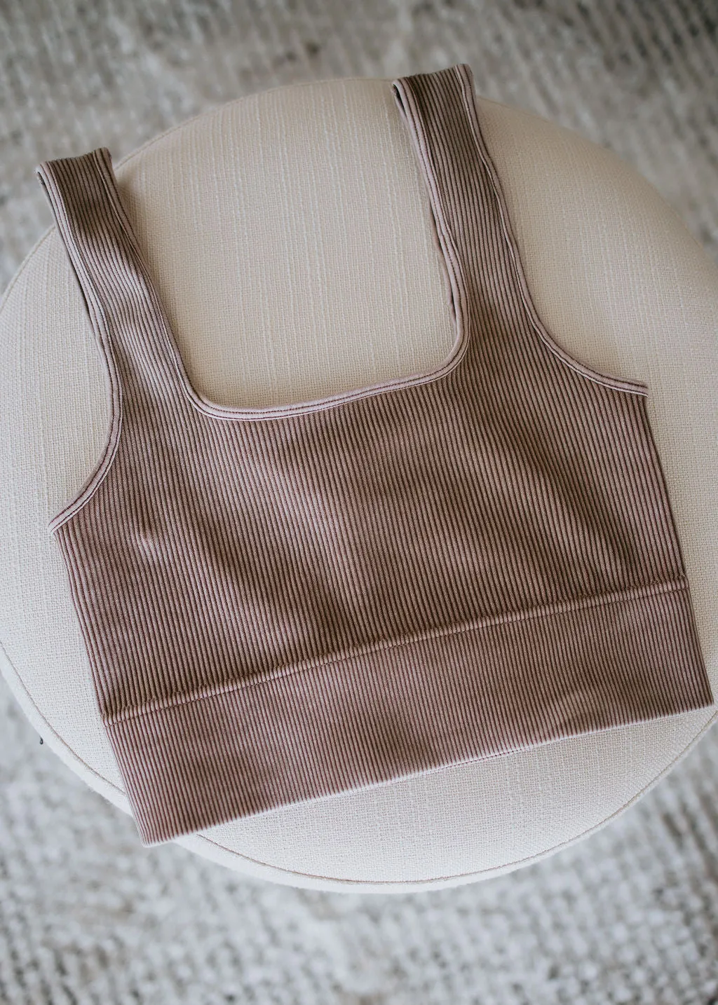 Kae Ribbed Crop Tank