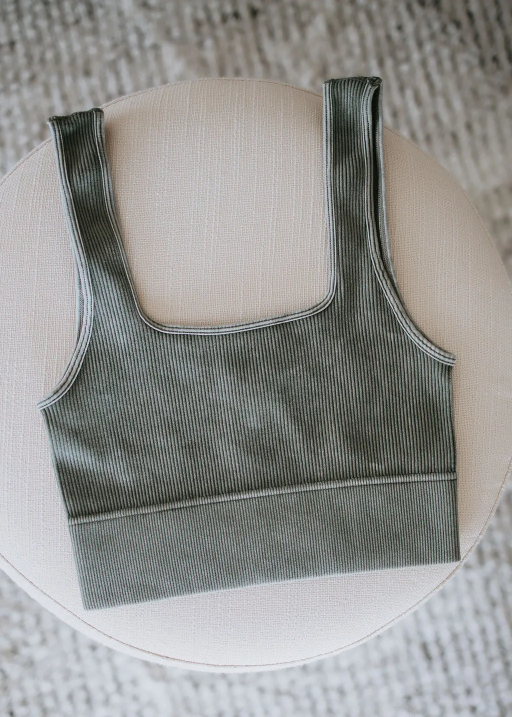 Kae Ribbed Crop Tank