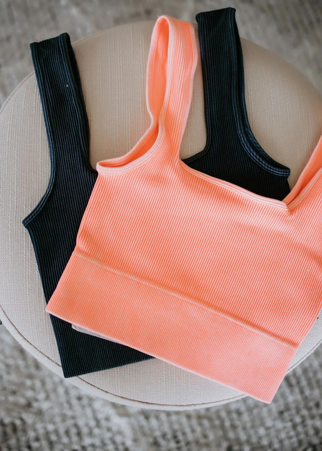 Kae Ribbed Crop Tank
