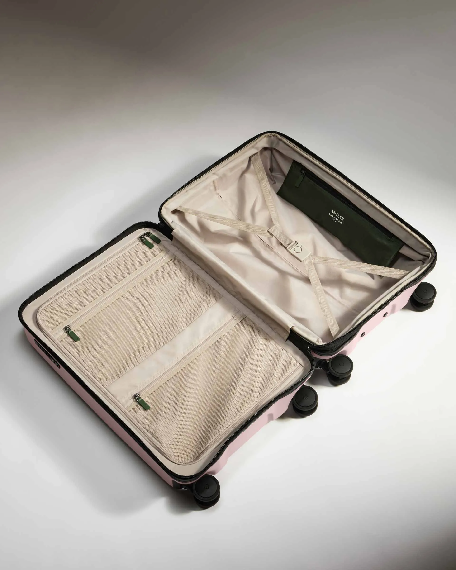 Large Cabin Suitcase Set in Moorland Pink - Icon Stripe