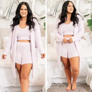 Lounging In Luxury Cardigan, Purple Tie Dye