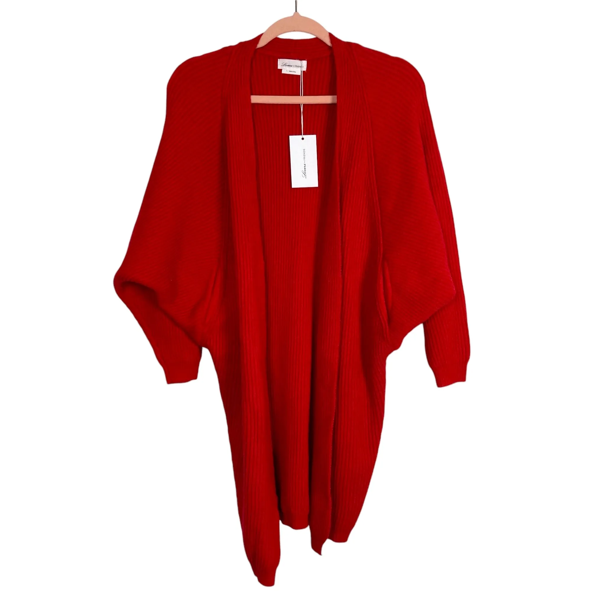 Lovers & Friends Red Sweater Cardigan NWT- Size S
