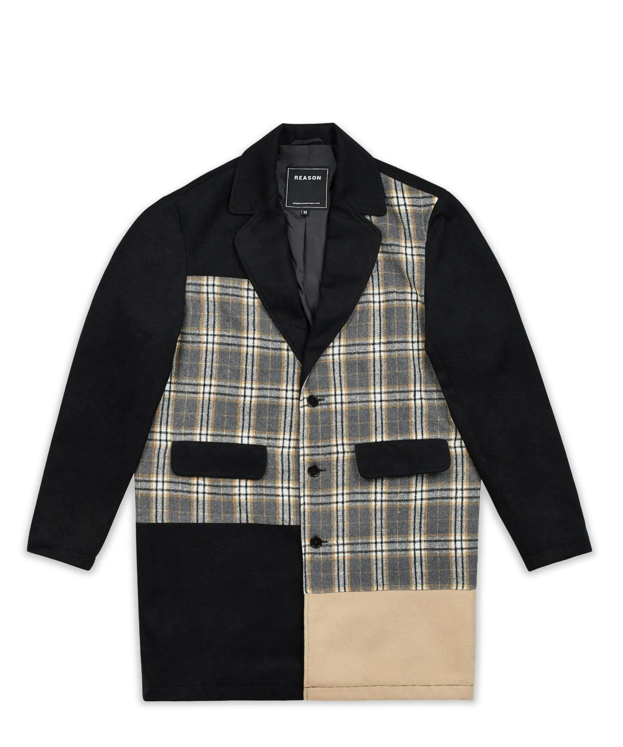 Lumberjack Color Block Plaid Overcoat